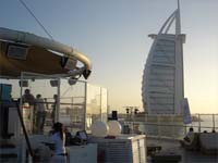 Burj Al Arab view from the 360 Club in Dubai